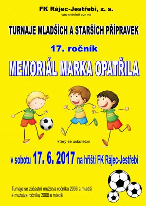TURNAJE PŘÍPRAVEK - MEMORIAL MARKA OPATŘILA