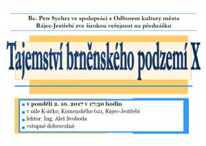 Tajemství brněnského podzemí X 1