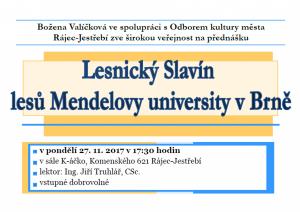 Lesnický Slavín lesů Mendelovy univerzity v Brně 1