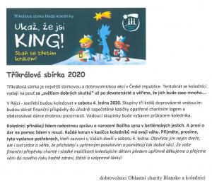 Tříkrálová sbírka 2020 2
