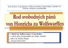 Rod svobodných pánů von Honrichs zu Wolfswarffen 1