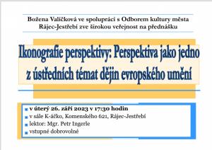 Ikonografie perspektivy - přednáška 1