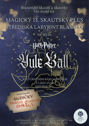 Magický 13. Skautský ples Střediska Labyrint Blansko 1